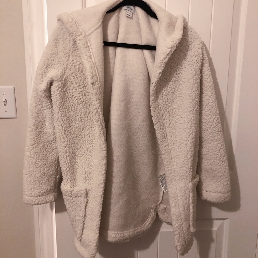 White teddy coat